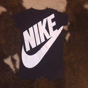 Nike shorts onesie